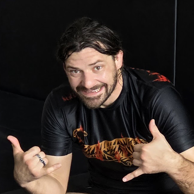 Instructor Jon Magnin after a successful roll.